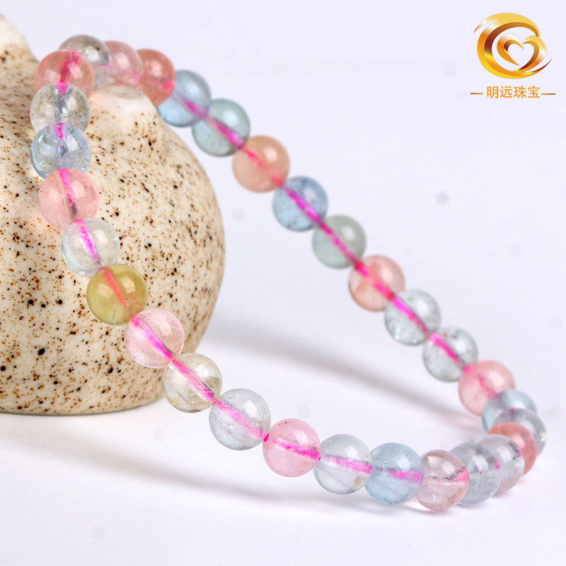 Natural Morgan Stone Bracelet 7A6A Candy Color Mor...