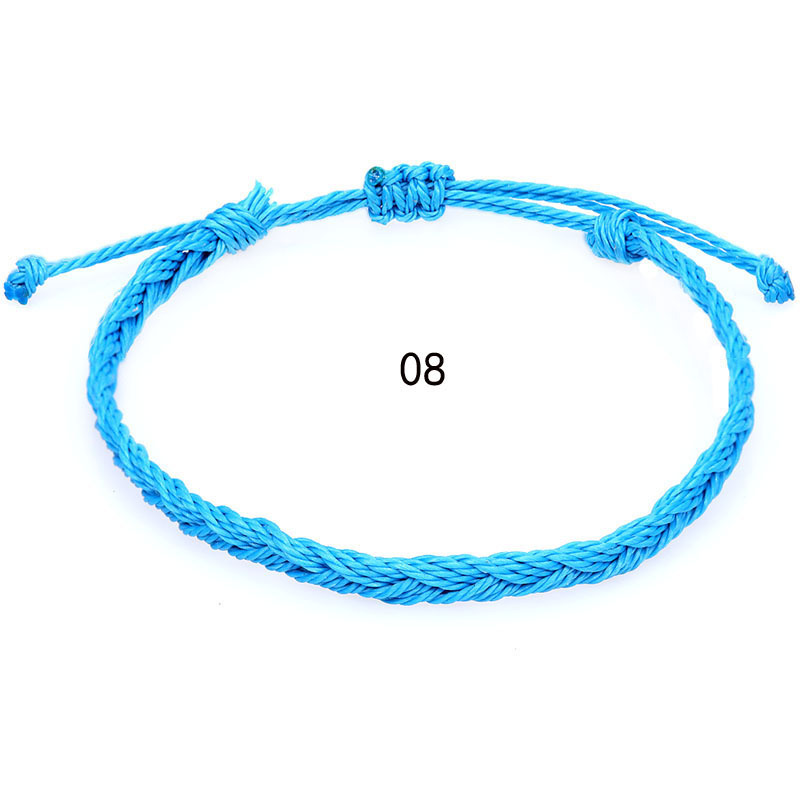 New Cross-Border Jewelry Creative Hand Woven Rope Bohemian Women Fried Dough Twists Identify Men Waves Bracelet