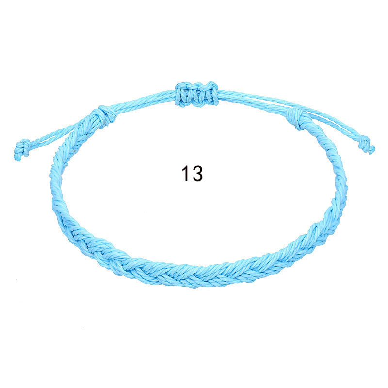 New Cross-Border Jewelry Creative Hand Woven Rope Bohemian Women Fried Dough Twists Identify Men Waves Bracelet