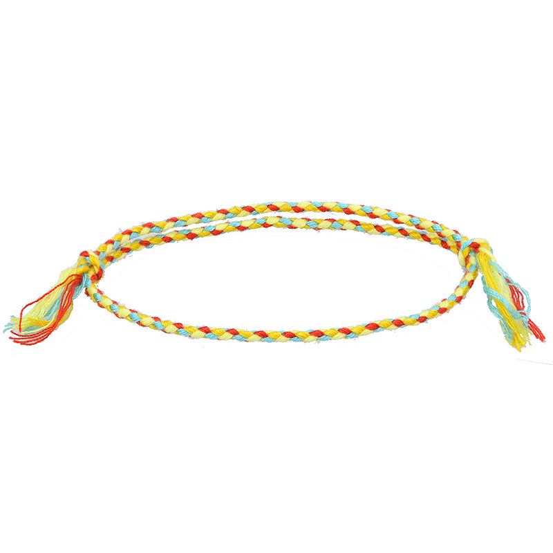 Cross Border New Simple And Safe Buckle Four Strand Colorful Hand Rope Cultural Play Line Bracelet Handwoven Red Rope Bracelet