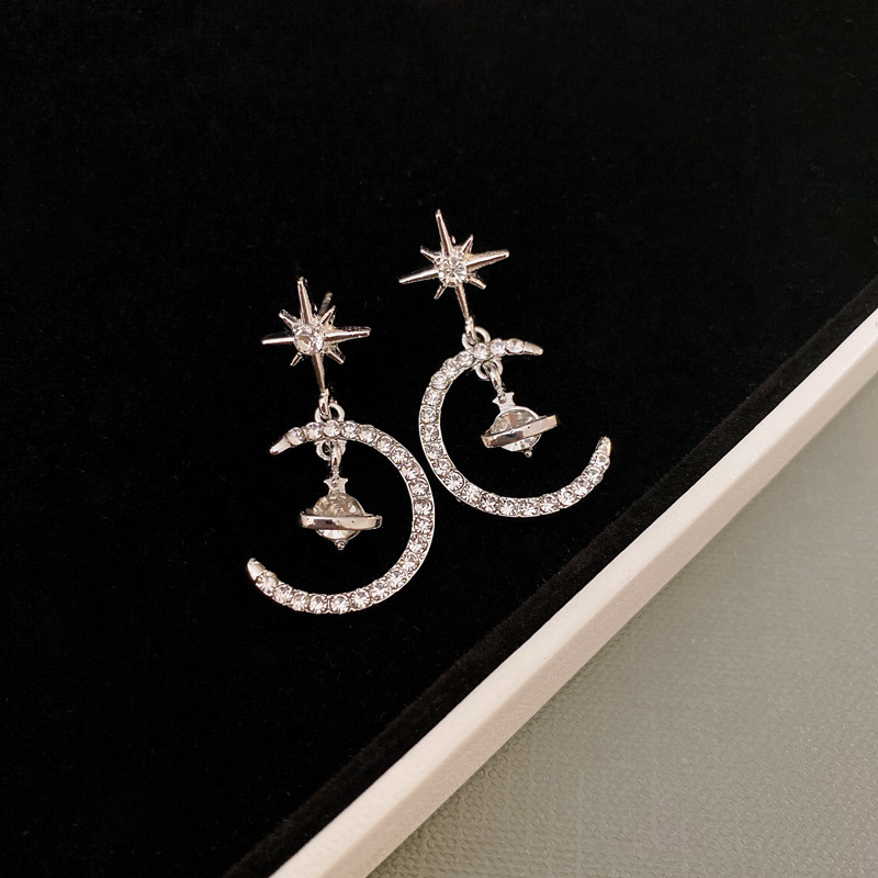 925 Silver Needle Placed On The Ground Stall Night Market Supply Source Earrings Female Korean Fashion Network Popular Live Broadcast Popular Earrings Earrings Wholesale