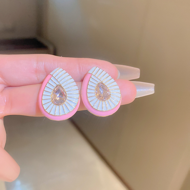 925 Silver Needle Placed On The Ground Stall Night Market Supply Source Earrings Female Korean Fashion Network Popular Live Broadcast Popular Earrings Earrings Wholesale