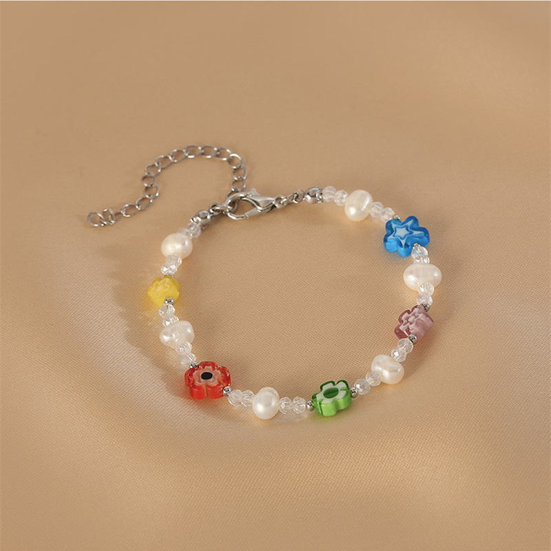 Dopamine Bracelet, Crystal Ceramic Beaded Bracelet, Female Couple Small Design, Friendly Simple Handicraft Wholesale