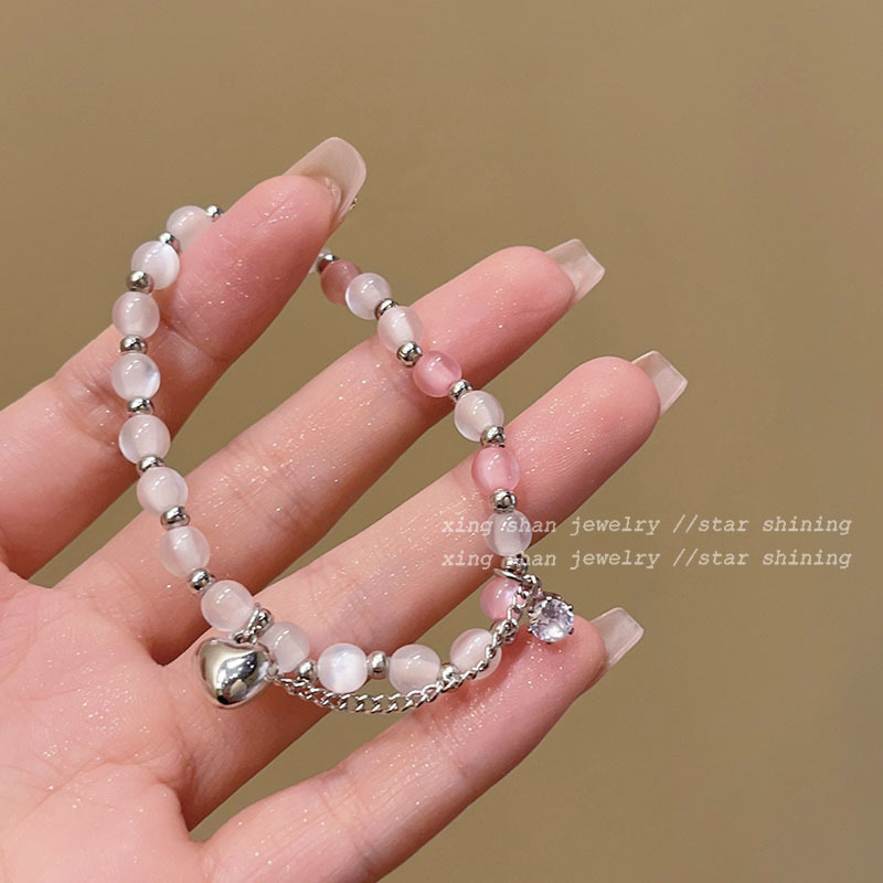 Dopamine Bracelet, Crystal Ceramic Beaded Bracelet, Female Couple Small Design, Friendly Simple Handicraft Wholesale