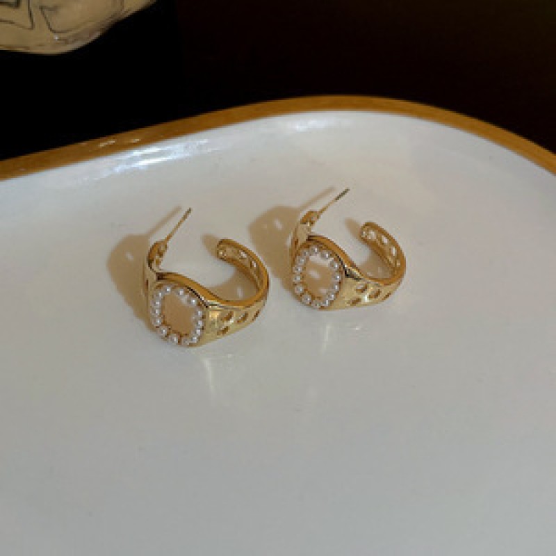 925 Silver Needle Placed On The Ground Stall Night Market Supply Source Earrings Female Korean Fashion Network Popular Live Broadcast Popular Earrings Earrings Wholesale