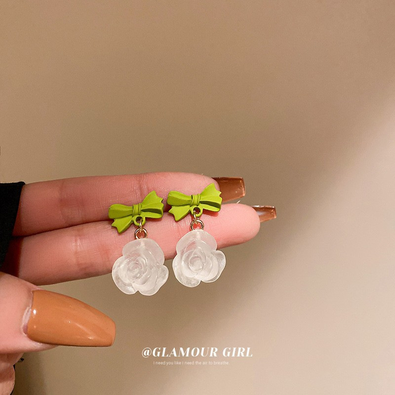 925 Silver Needle Placed On The Ground Stall Night Market Supply Source Earrings Female Korean Fashion Network Popular Live Broadcast Popular Earrings Earrings Wholesale