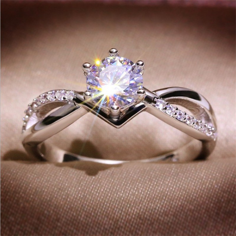 Ningzi Wish's New Imitation Diamond Ring Cross Bor...