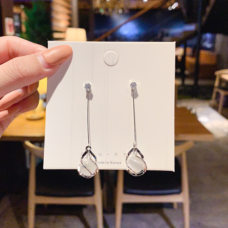 925 Silver Needle Earrings Women's Floor Stand Night Market Source Korean Fashion New Popular Earrings Wholesale Popular Earrings