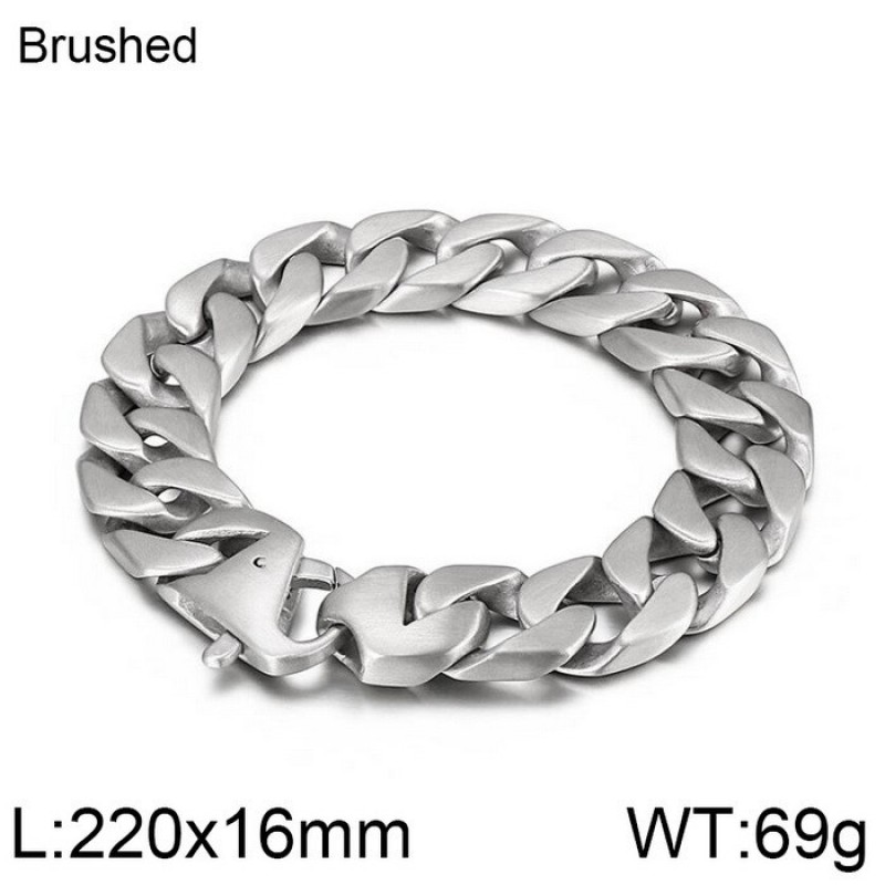 Guangdong Karun Titanium Steel Jewelry Titanium Steel Bracelet Korean Fashion Bracelet Creative Simple Cuban Chain Men's Bracelet