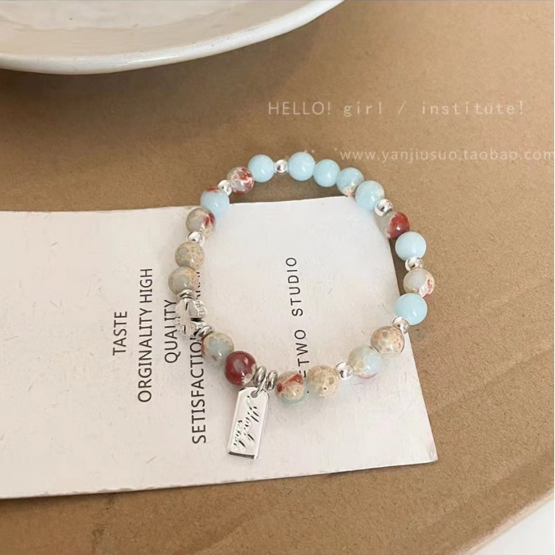 Dopamine Bracelet, Crystal Ceramic Beaded Bracelet, Female Couple Small Design, Friendly Simple Handicraft Wholesale