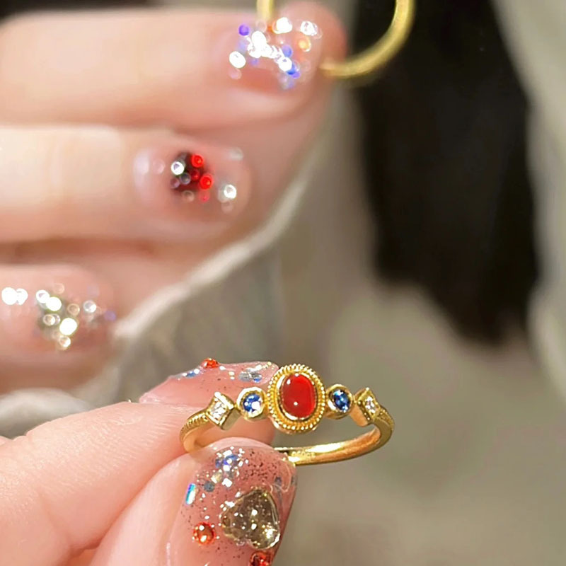 Small Design Sense Flower Network Red Wind Ring Premium Sense Sweet Wind Bow Knot Popular Ring Ring Jewelry Wholesale