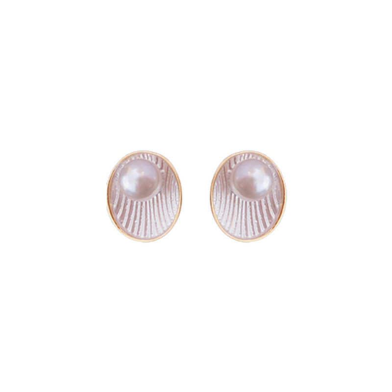 New S925 Silver Needle Earrings Fashion Pearl Popular Earrings Fairy Little Fresh And Simple Temperament Jewelry Wholesale Girl