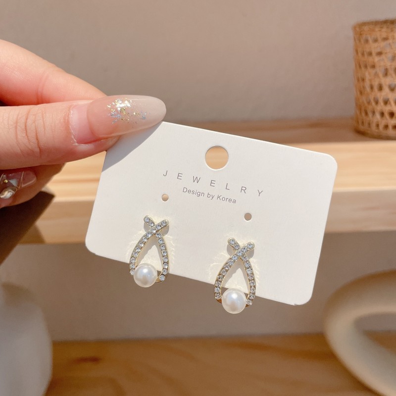 925 Silver Needle Earrings Women's Floor Stand Night Market Source Korean Fashion New Popular Earrings Wholesale Popular Earrings