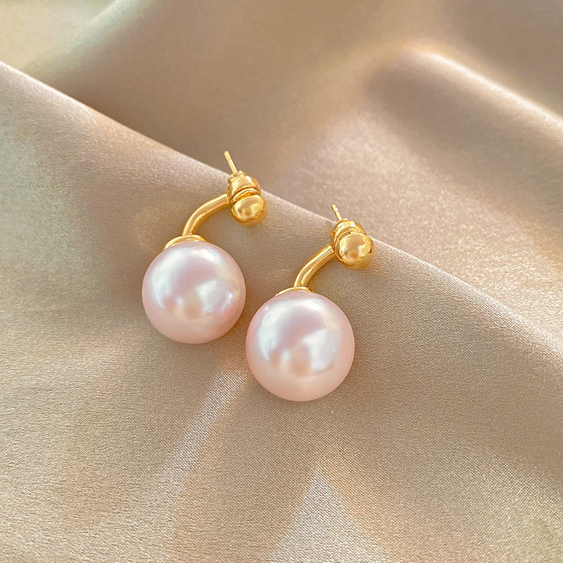 S925 Silver Needle Design Sense French Pearl Earrings For Women Korean Vintage Earrings, Popular Online, Simple Earrings Wholesale