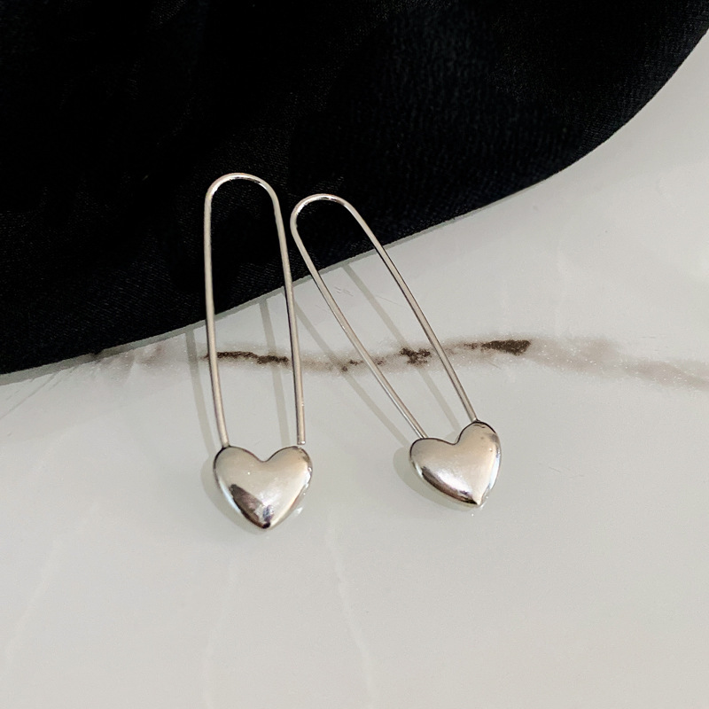 925 Silver Needle Placed On The Ground Stall Night Market Supply Source Earrings Female Korean Fashion Network Popular Live Broadcast Popular Earrings Earrings Wholesale