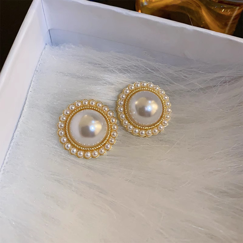 925 Silver Needle Placed On The Ground Stall Night Market Supply Source Earrings Female Korean Fashion Network Popular Live Broadcast Popular Earrings Earrings Wholesale