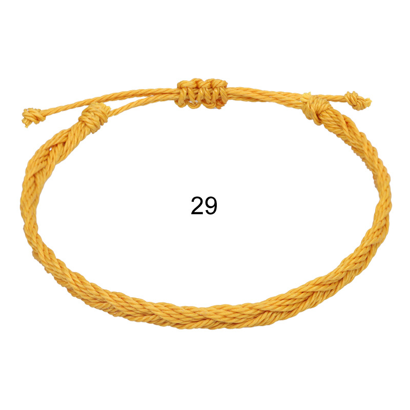 New Cross-Border Jewelry Creative Hand Woven Rope Bohemian Women Fried Dough Twists Identify Men Waves Bracelet