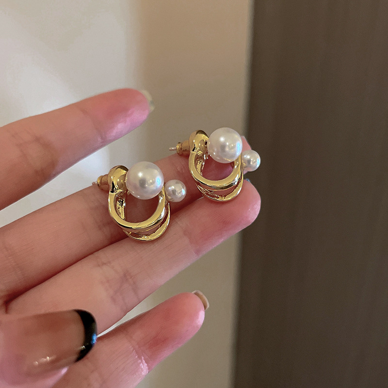 925 Silver Needle Placed On The Ground Stall Night Market Supply Source Earrings Female Korean Fashion Network Popular Live Broadcast Popular Earrings Earrings Wholesale