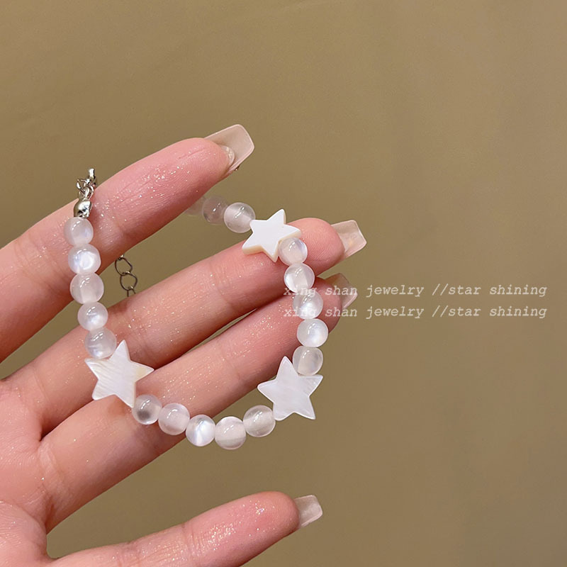 Dopamine Bracelet, Crystal Ceramic Beaded Bracelet, Female Couple Small Design, Friendly Simple Handicraft Wholesale