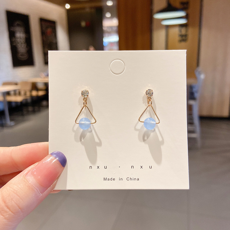 925 Silver Needle Earrings Women's Floor Stand Night Market Source Korean Fashion New Popular Earrings Wholesale Popular Earrings