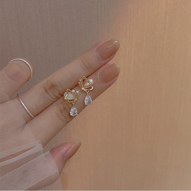 925 Silver Needle Earrings Women's Floor Stand Night Market Source Korean Fashion New Popular Earrings Wholesale Popular Earrings